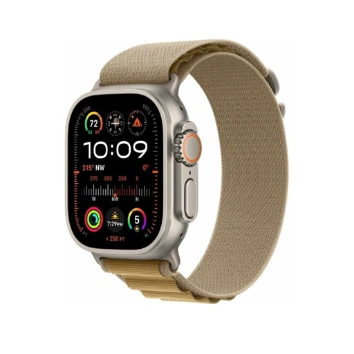 Умные часы Apple Watch Ultra 2 2024 GPS + Cellular 49mm Natural Titanium Case with Tan Alpine Loop - M (MX4F3)